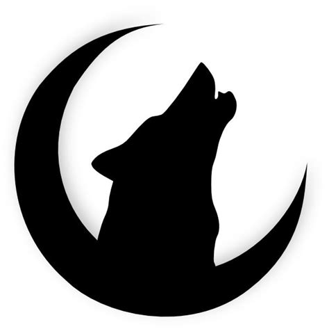 Wolf Howling With Moon Hipng 600×599 Stencils Pinterest