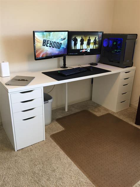 Home Office Ikea Battlestation Simple Computer Desk Computer Desk