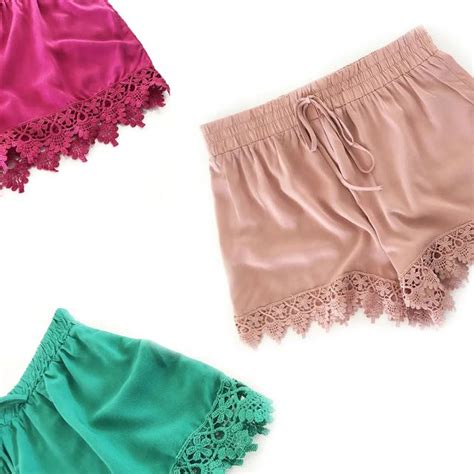 Lace Trim Shorts 5 Color Options 999 Lace Trim Shorts Lace Lace