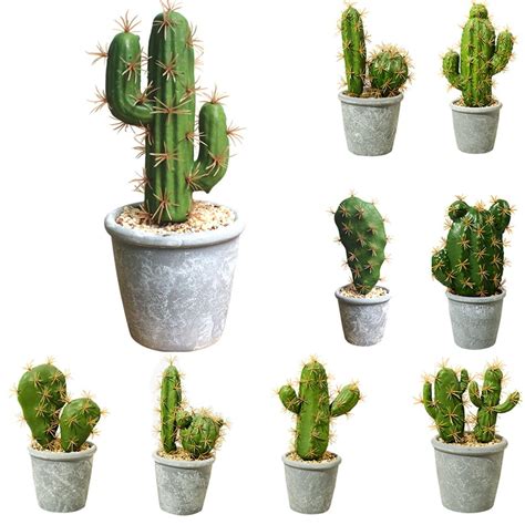 Cheerus Artificial Succulent Plants Faux Cactus Decorative Faux