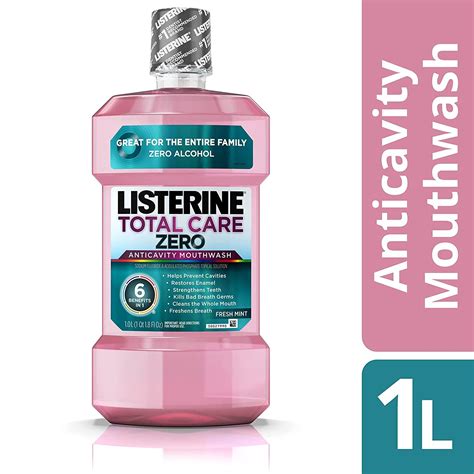 listerine total care alcohol free anticavity fluoride mouthwash 6 benefit oral rinse to help