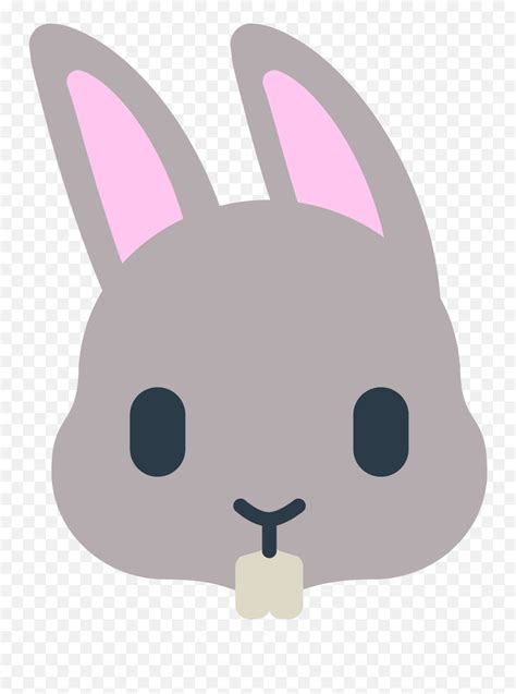 Rabbit Face Emoji Rabbit Face Transparent Background Bunny Emoji Free Emoji PNG Images