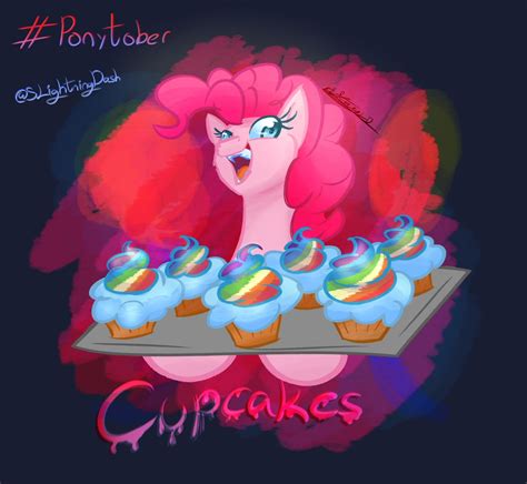 Semi Grimdark Artist Slightningdash Pinkie Pie Earth Pony Pony Fanfic Cupcakes