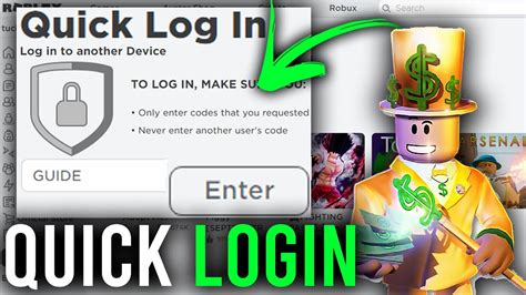 Roblox Quick Login Codes 2021 Login Pages Info