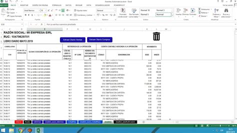 Asientos Contables Automaticos En Excel Youtube