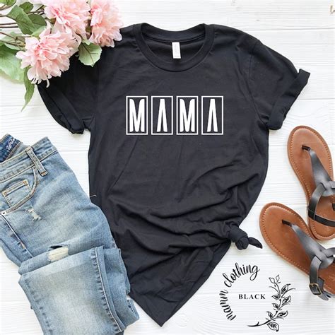 Mama Shirt Mom Shirt Mommy Shirt Mama T Shirt Etsy