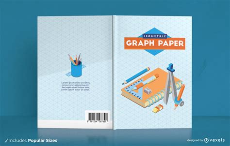 Graph Paper Book Cover Design Vector Download