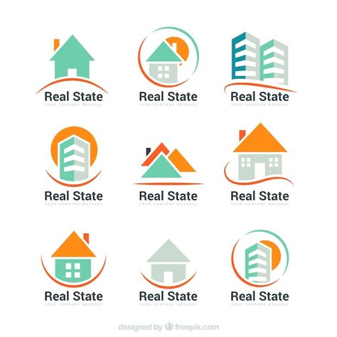 Premium Vector Collection Of Abstract Real Estate Logos
