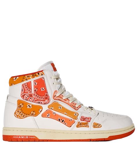 Giày Nam Amiri Skel Top Hi Bandana Orange 191846281262 Luxity