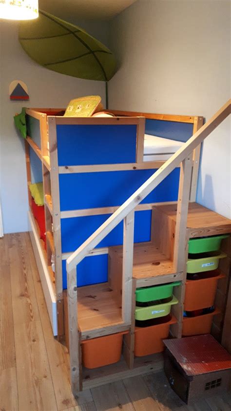 Ikea Kura Hack With Trofast Stairs And Malm Drawer Ikea Kura Ikea