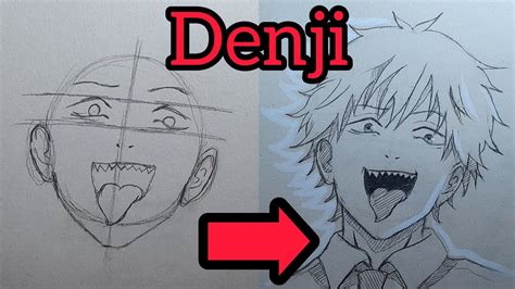 Anime Drawing How To Draw Denji From Chainsaw Man Step By Step YouTube
