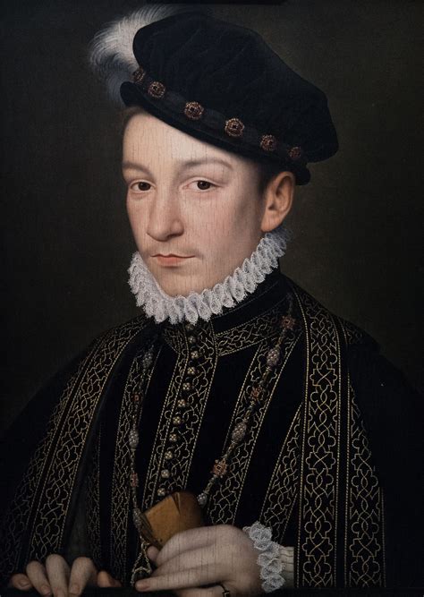 François Clouet 15051510 1572 Portrait De Charles Ix Huile Sur