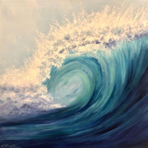 Barrel Wave Painting 515 Michelles Art Studio