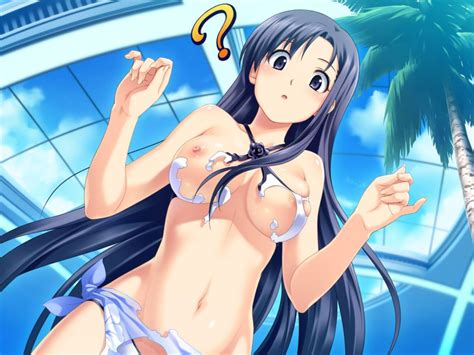 Koutaro Saotome Nagi Tropical Kiss Game Cg Highres 10s 1girl Bikini Blush Breasts