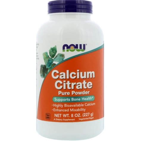 Now Calcium Citrate Pure Powder Калциев Цитрат