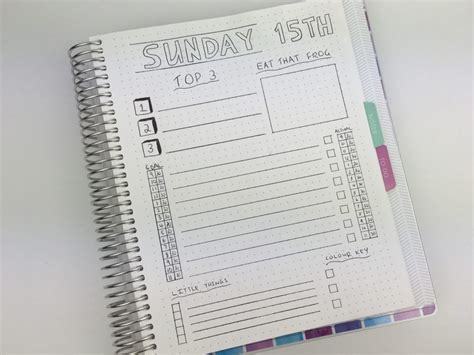 Daily Planning Bullet Journal Style Using A Plum Paper Grid Dot