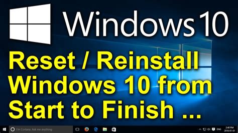️ How To Reset Windows 10 2020 Recovery Restore Reinstall Reset
