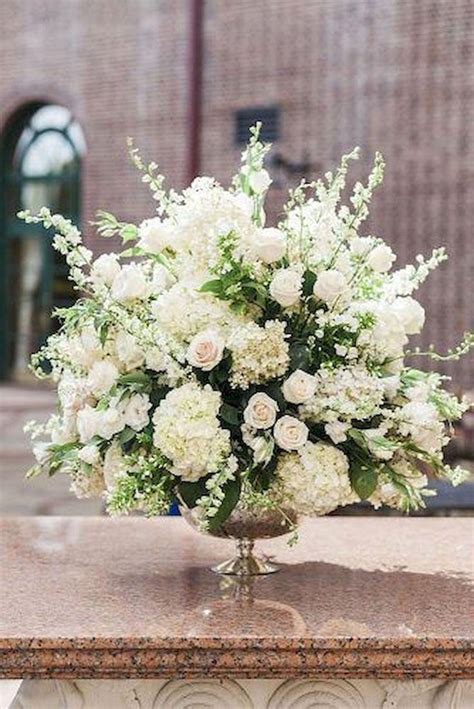 68 Romantic White Flower Centerpiece Decor Ideas 2827851 Weddbook