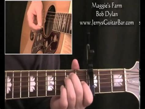 Bob Dylan Maggies Farm Guitar Lesson Tab And Chords Jgb