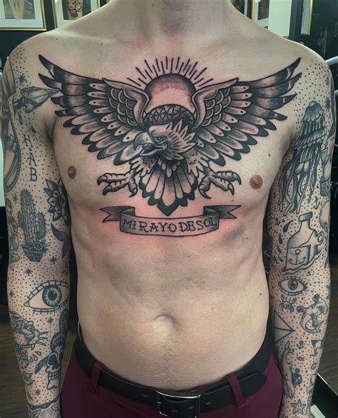 Top 76 American Traditional Eagle Chest Tattoo Best Incdgdbentre