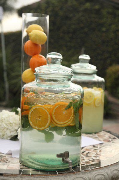 Nice Idea For A Summer Wedding Ginger Mango Orange Mint Strawberry