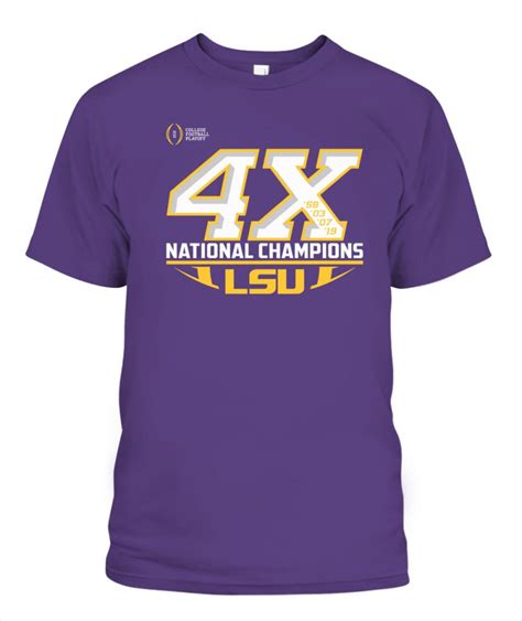 Lsu Tigers 4x National Champions Shirt Ellie Shirt