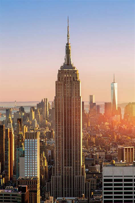 Empire State Building At Sunset Photograph By Sylvain Sonnet Fine Art