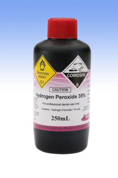 Dentalife Hydrogen Peroxide 35 Concentrate 250ml City Dental Supplies