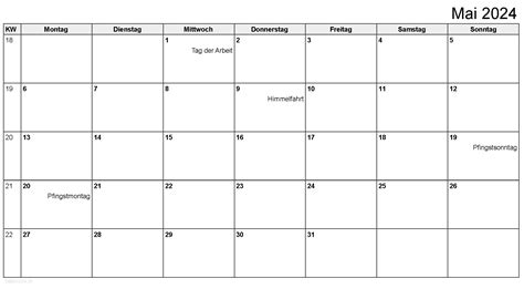 Kalender Monate 2024 Als Pdf Excel Und Bild Datei Kostenlos Zum Ausdrucken