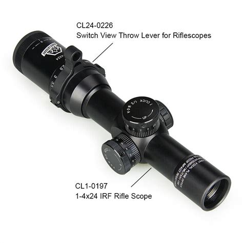Optics Riflescope Throw Lever Power Ring Fit For 46mm Dia Scope