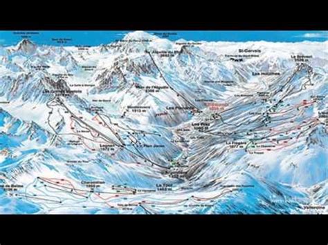 Chamonix ski resort is part of the ski pass mont blanc area with access to 394 individual pistes. chamonix mont-blanc france ski map - YouTube