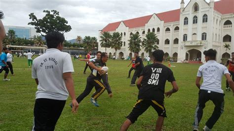 Malaysia day is the most celebrated national holiday. NATIONAL SPORTS DAY - SMK St. Michael, Ipoh Perak, Malaysia.