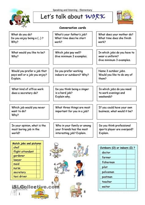 English Conversation For Beginners Worksheets