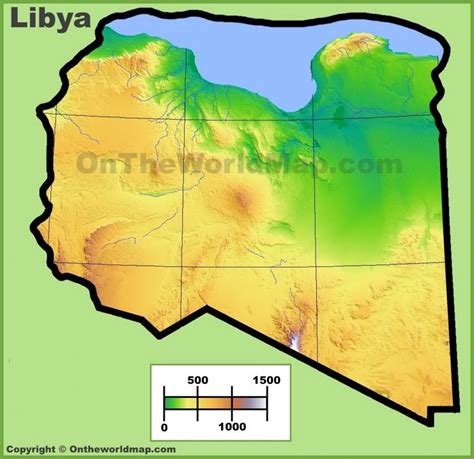 Libya Physical Map Physical Map Libya Map