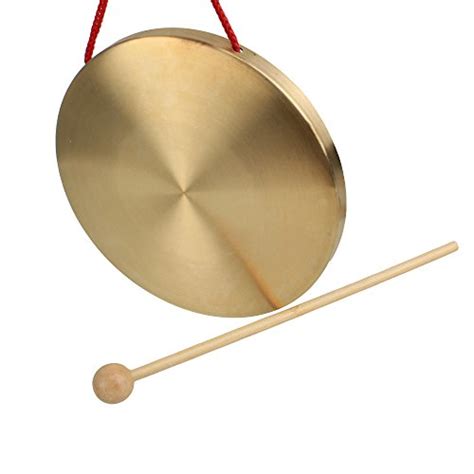 Yibuy 155cm Brass Instruments Copper Cymbals Opera Gong With Round