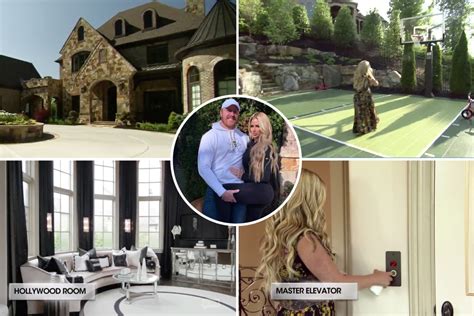 Inside Kim Zolciaks Atlanta Mansion Featuring Basketball Court Pool And Elevator Where She And