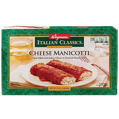 Review Wegmans Italian Classics Frozen Cheese Manicotti