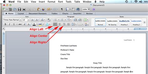 How to make resume header in word? MLA Format on Microsoft Word 2011 - Mac OS X | MLAFormat.org