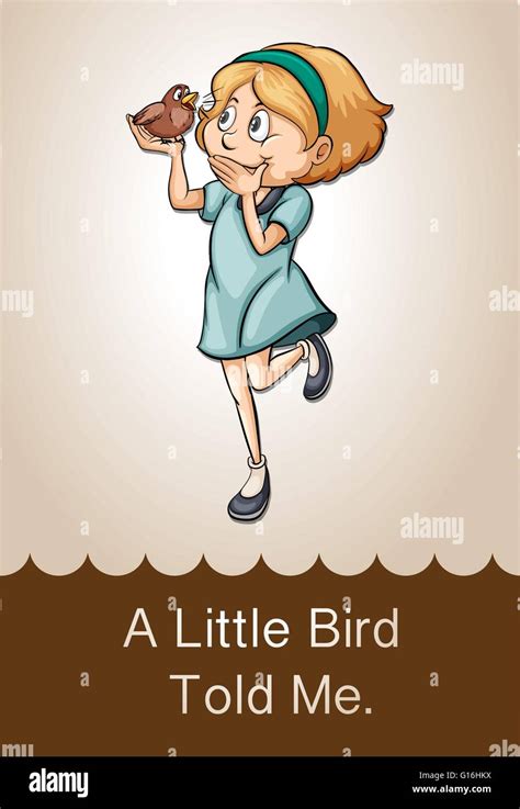 Little Bird Told Me Illustration Stock Vector Image And Art Alamy