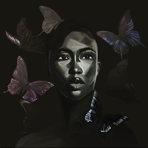 Black Butterfly Original Painting The Simone Agoussoye Collection