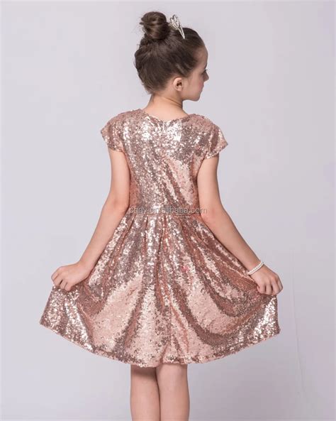 Sequin Ball Gowns Girls Pageant Dresses Formal Kids Party Gown Flower