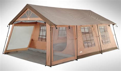This Giant House Shaped Tent With A Front Porch Fits Up To 10 People
