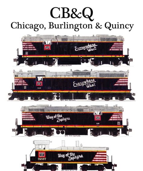 Andy Fletcher Blog Chicago Burlington And Quincy Locomotives At