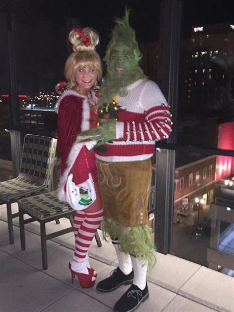 Grinch And Cindy Lou Who Couple Costume Christmas Costumes Diy