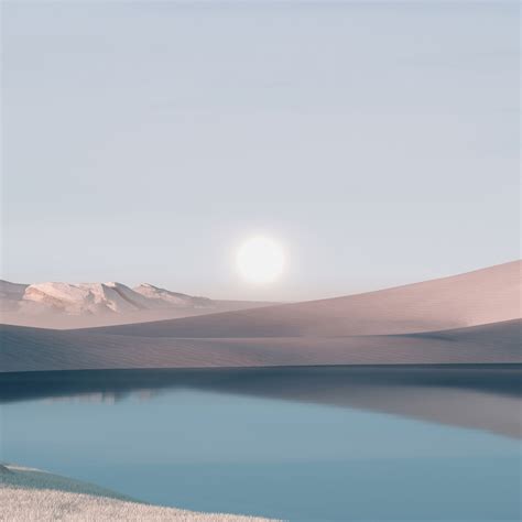 Windows 11 Wallpaper 4k Desert Landscape Scenery Sunrise Stock Images