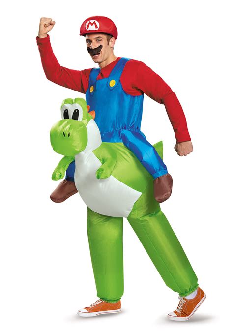 Aleko 1 Size Fits All Unisex Mario Riding Yoshi Adult Halloween