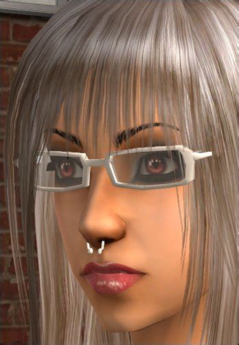 Mod The Sims Old Sims2 Inebriant Cuty Nerd V1 Thin Frames Set