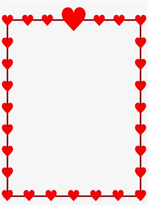 Download Valentine Clip Art Border Valentines Day Border Clip Art Png