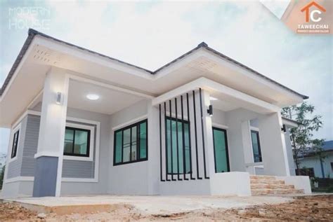 That Gray Bungalow With Three Bedrooms Pinoy Eplans In 2020 Modern