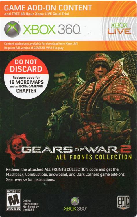 Gears Of War Triple Pack 2011 Xbox 360 Box Cover Art Mobygames